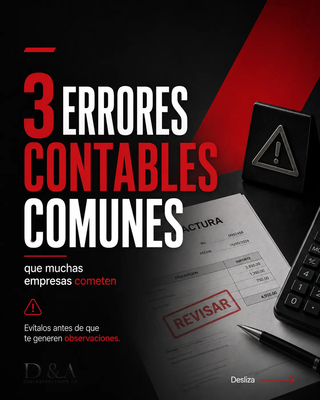 Portada del carrusel: 3 errores contables comunes